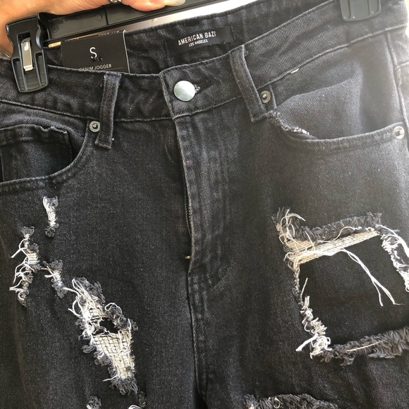 🪨American Bazi Black Denim Jogger - Picture 6 of 11